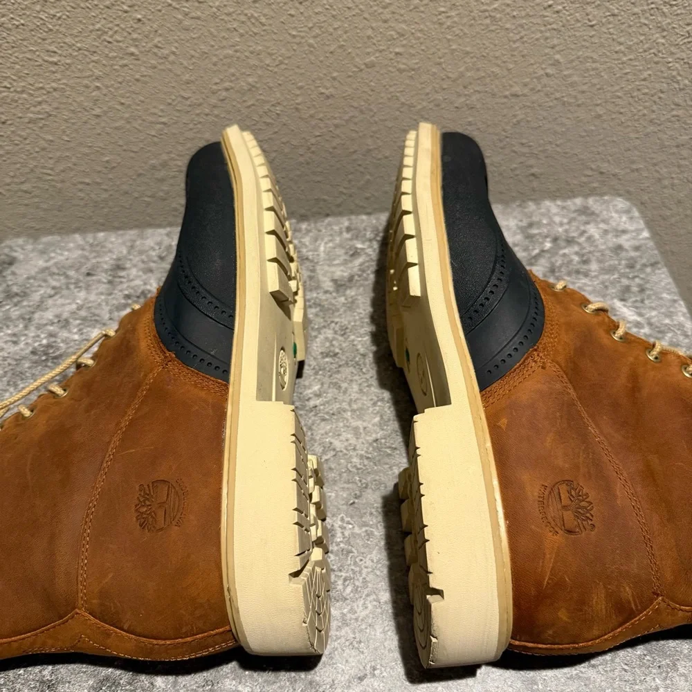Timberland Men’s Stormduck Waterproof Leather Lace Up Wingtip Boots Size 11